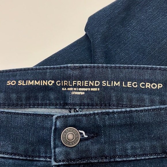 Chicos Slim Leg Jeans Size 3 - Picture 2 of 5